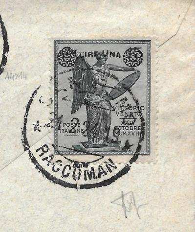 Italia Regno 1923 - Anniversario della Vittoria sovrastampato - SASSONE 160