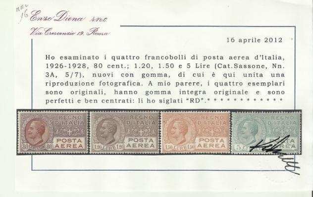 Italia Regno 19251929 - Posta Aerea 1925-29 7v