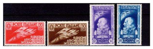 Italia Regno 1935 - Congresso aeronautico 4 valori - sassone NN. 384387