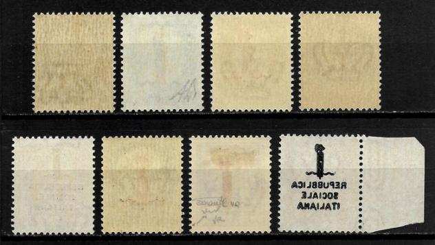 Italia Regno 1944 - Sassone n. 490 - 495, 501.