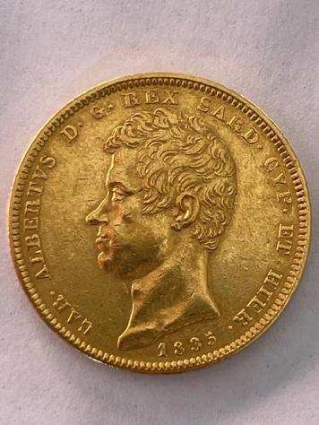 Italia, Regno di Sardegna. Carlo Alberto di Savoia (1831-1849). 100 Lire 1835