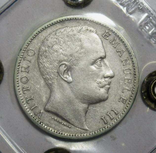 Italia, Regno drsquoItalia. Vittorio Emanuele III di Savoia (1900-1946). 2 Lire 1903 quotAquila Sabaudaquot