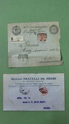 Italia Regno - Lotto con 139 documenti postali tra lettere e cartoline