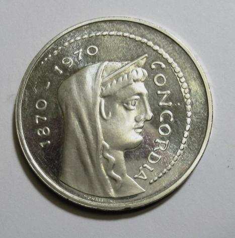 Italia, Repubblica Italiana. 1000 Lire 1970 Prova