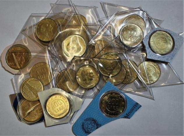 Italia, Repubblica Italiana. 200 Lire 19682001 FDC (Serie completa di 27 monete) (Senza Prezzo di Riserva)