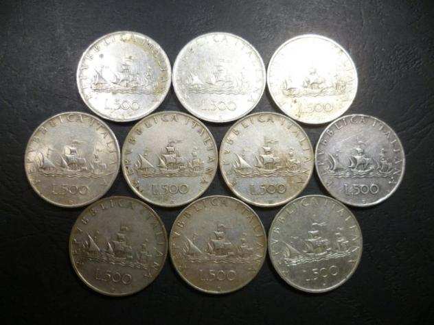 Italia, Repubblica Italiana. 500 Lire 19581966 (50 monete)