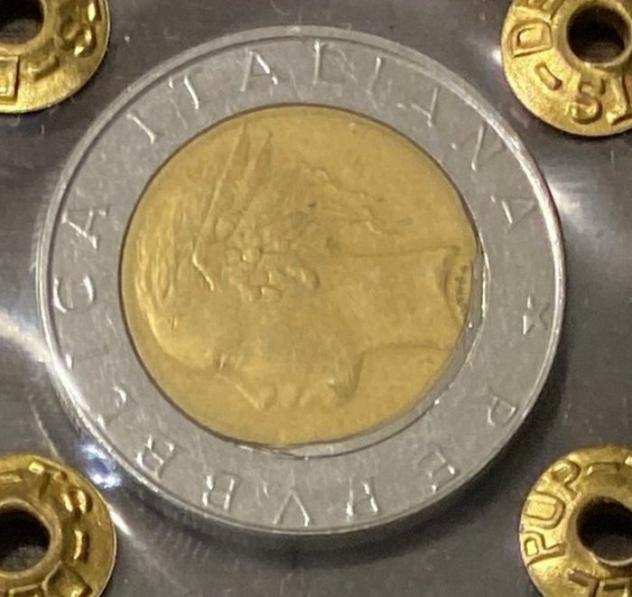 Italia, Repubblica Italiana. 500 Lire - 4 errori di conio (Senza Prezzo di Riserva)