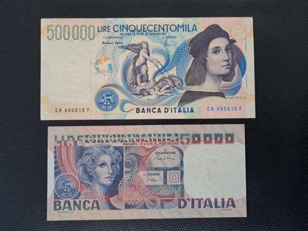 Italia, Repubblica Italiana. 50.000  500.000 Lire - Gigante BI 79D, 86A Pick 107, 118