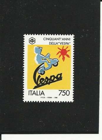 ITALIA REPUBBLICAFRANCOBOLLO EMESSO NEL 1996 - PIAGGIO-VESPA