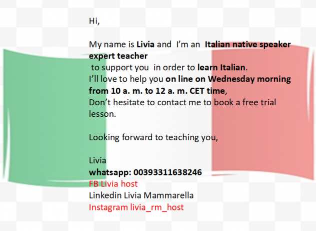 Italian Lessons