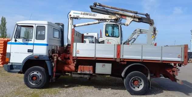 Iveco 115-17 ribaltabile trilaterale, gru Bonfigliloli