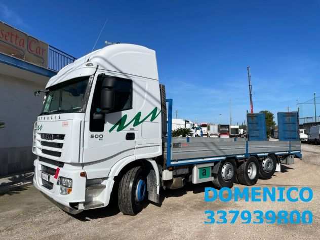 IVECO STRALIS 500 4 ASSI STRADALE CARELLONE CON VERICELLO E RAMPE