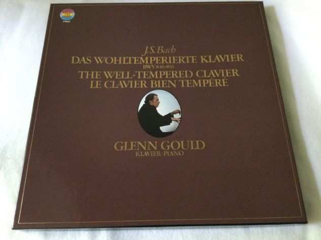 J S Bach Clavicembalo ben temperato Glenn Gould CBS MASTERWORKS 4 dischi vinile