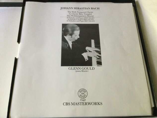 J S Bach Clavicembalo ben temperato Glenn Gould CBS MASTERWORKS 4 dischi vinile