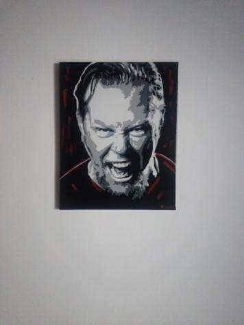 James Hetfield - Metallica - Painting - By artist Daniela Politi - James Hetfield