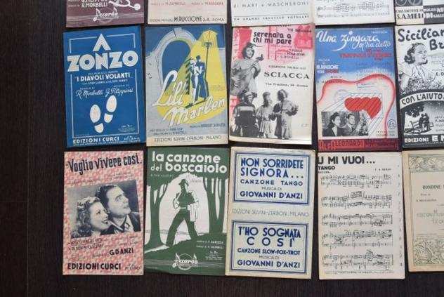 Jazz, William Black-Bottom, Operette, Art Deco - Multiple artists - Collection of 48x sheet music from 1930 to 1950 - Multiple titles - Libro - 19301