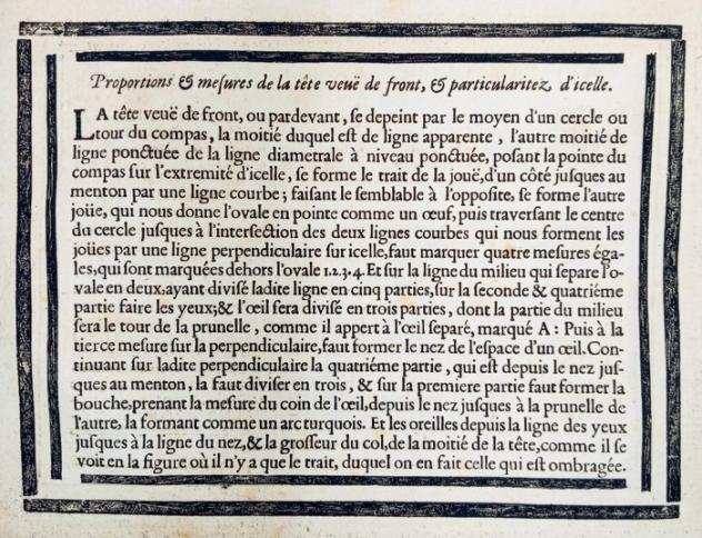 Jean Cousin  Jean LeClerc - La Vraye Science De La Portraiture Decrite Et Demontreacute - 1698