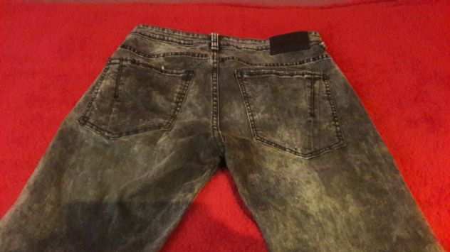Jeans effetto neve grigio chiaro Tg 46 - NUOVI