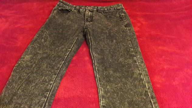 Jeans effetto neve grigio Scuro Tg 46 - NUOVI