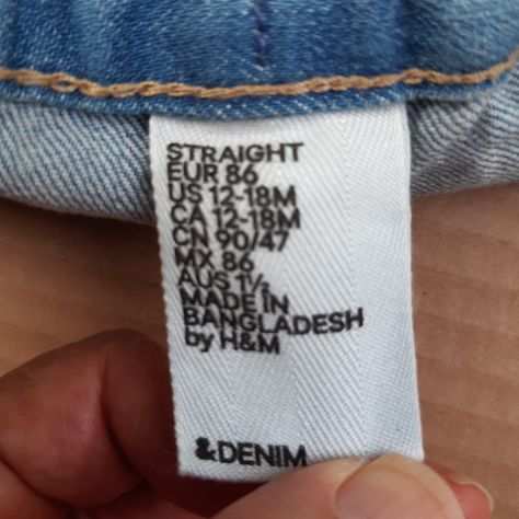 Jeans per bambini marca HampM