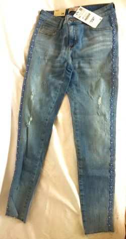 Jeans Zara skinny elasticizzati tg 34 blu nuovi con cartellino