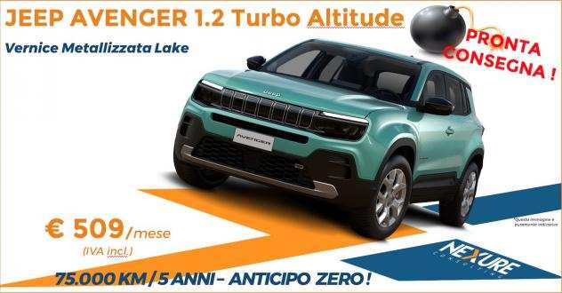 JEEP AVENGER 1.2 Turbo Altitude - Noleggio