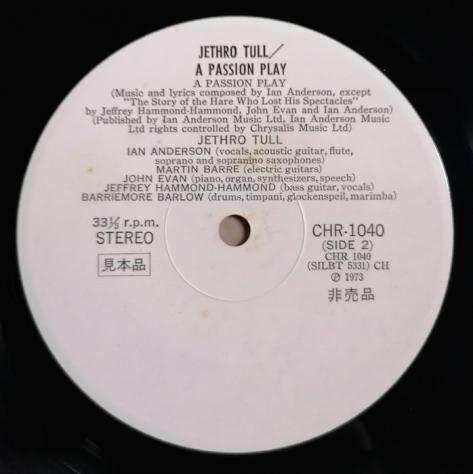 Jethro Tull - A passion play. Promo Japan white label - Album LP (oggetto singolo) - Prima stampa, Promozionale, Stampa giapponese - 1973