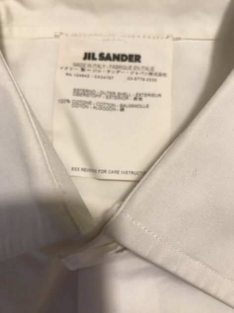 Jil Sander camicia uomo
