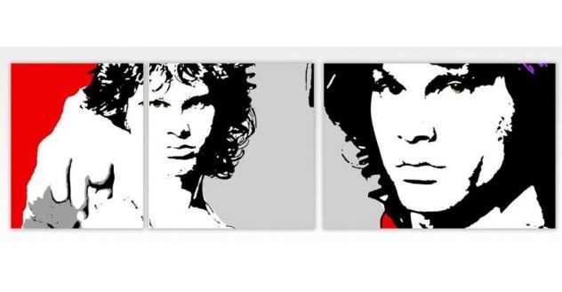 Jim Morrison dipinto a mano pop art