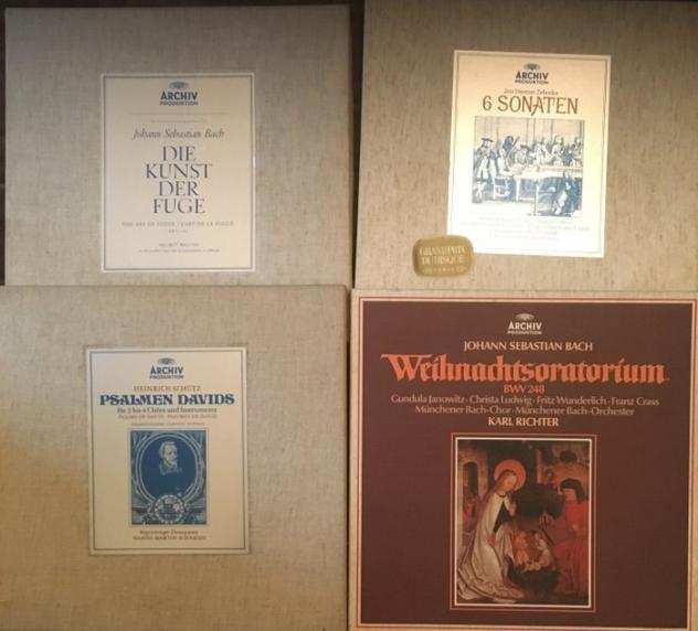 Johann Sebastian Bach - Artisti vari - PSALMEN DAVIDS - DIE KUNST DER FUGE - 6 SONATEN - WEIHNACHTSORATORIUM - Titoli vari - Disco in vinile - 1956