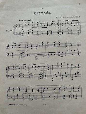 Johannes Brahms - Fantasien fur Pianoforte. Op.116 - 1892