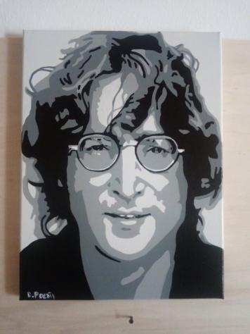 John Lennon - Painting - Artist Daniela Politi - Lennon