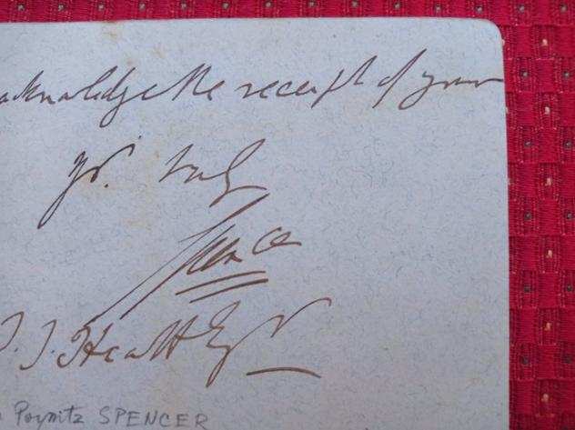 John Poyntz Spencer, 5deg conte Spencer - Autografo - 1870