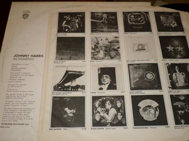JOHNNY HARRIS - Movements - LP  33 giri 1972 Italy Warner