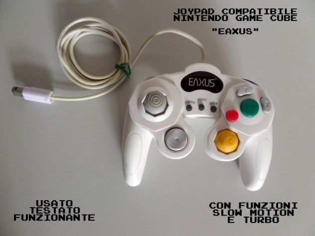 Joypad Nintendo Gamecube compatibile quotEAXSUSquot bianco