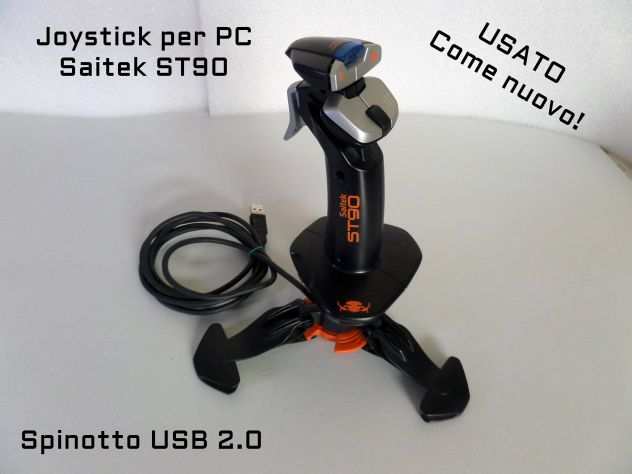 Joystick per PC (USB 2.0) Saitek ST 90 , perfetto e funzionante 100