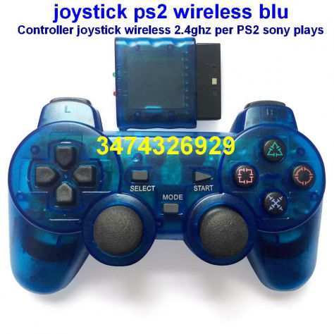 Joystick PS2 wireless senza fili colore nero