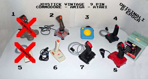 Joystick vintage, Amiga,Commodore,Atari, ecc... spinotti 9 PIN