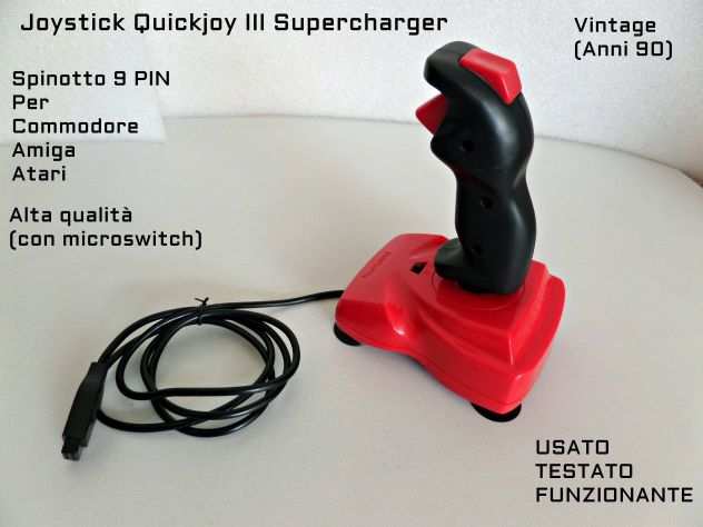 Joystick vintage Commodore, Amiga, (spinotto 9 PIN)