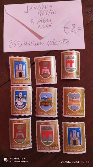 Jugoslavia francobolli nuovi