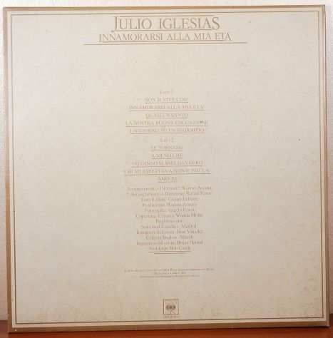 Julio Iglesias, 5 dischi vinile 33 giri