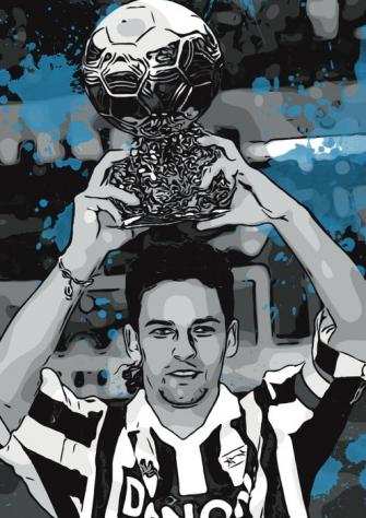 Juventus - Campionato italiano di calcio - Roberto Baggio - 2023 - Poster, Stampa sportiva