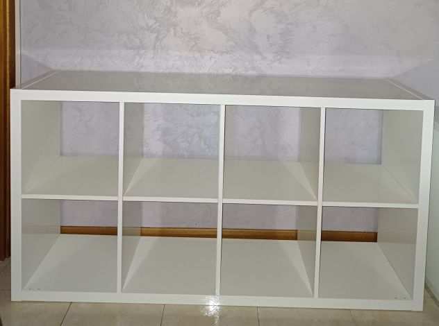 Kallax ikea bianco lucido 147x77x39