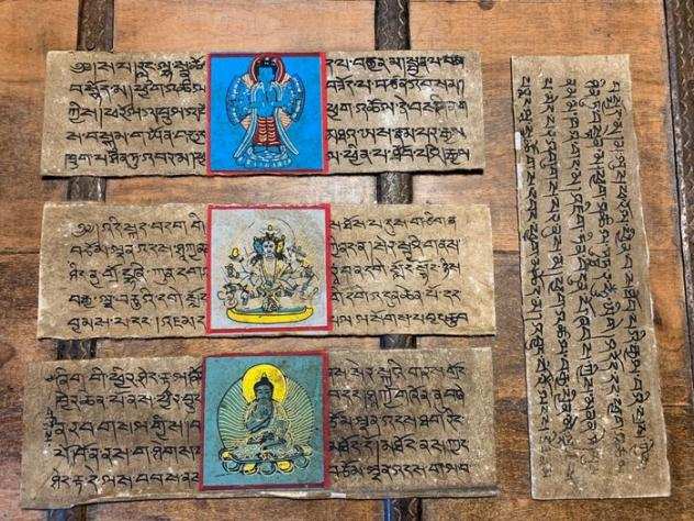 Kanjur - Collection of Buddhist manuscripts with miniatures - 18801940
