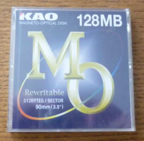 Kao Magneto-Optikal Disk 128MB Rewritable