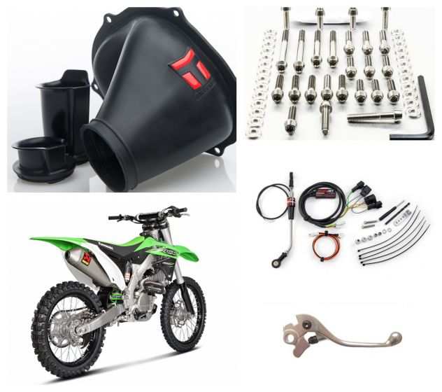 kAWASAKI Kx 250 F scarico filtro aria kit trasmissione leve centralina cambio