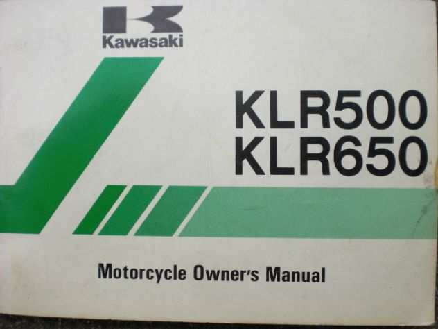 Kawasaki libretti uso manutenzione anni 80 (LEGGERE BENE ANNUNCIO)