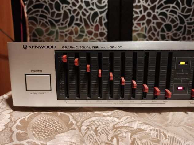 Kenwood GE-100 Equalizzatore Stereo Grafico Analogico 10 Bande (LR)