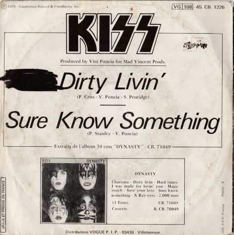 KISS - Dirty Livin -  7  45 giri 1979 Casablanca
