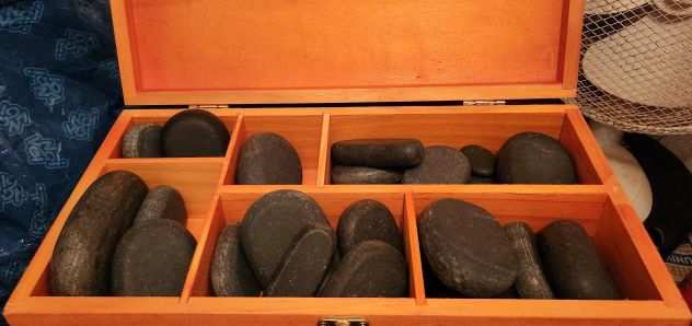 Kit 45 pcsset pietre basaltiche HOT STONE MASSAGE